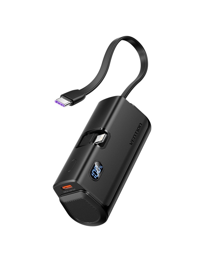 Vention Powerbank 4800mAh 22.5W Foldable Lightning Black FHRB0 Vention Powerbank 4800mAh 22.5W Foldable Lightning Black FHRB0
