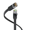 Vention NETWORK Cable CAT7 Flat 2.0m Black ICGBH