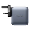 Vention Charger Wall GaN 100W 3xUSBC 1xUSBA Grey FETH0-UK Vention Charger Wall GaN 100W 3xUSBC 1xUSBA Grey FETH0-UK