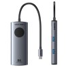 Vention HUB USB-C 3.2 Gen1/8K-HDMI/Gb/PD + LED Display & Switch TQZHB Vention HUB USB-C 3.2 Gen1/8K-HDMI/Gb/PD + LED Display & Switch TQZHB
