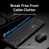 Vention Keyboard and Mouse Combo Wireless Silent Slim Full Size KTZB0-EN