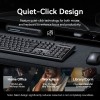 Vention Keyboard and Mouse Combo Wired Silent Slim Full Size KTYBG-EN
