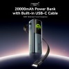 Vention Powerbank 20000mAh 165W 3xUSBC+USBA TFT Display +100W Cable FKFH0