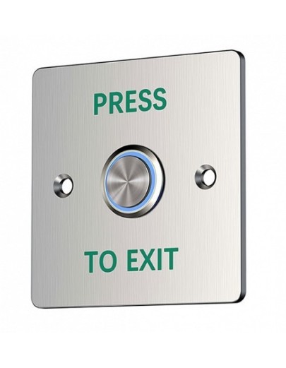Zudsec Button Door Release Waterproof With Blue Light ZDBT-701BWL