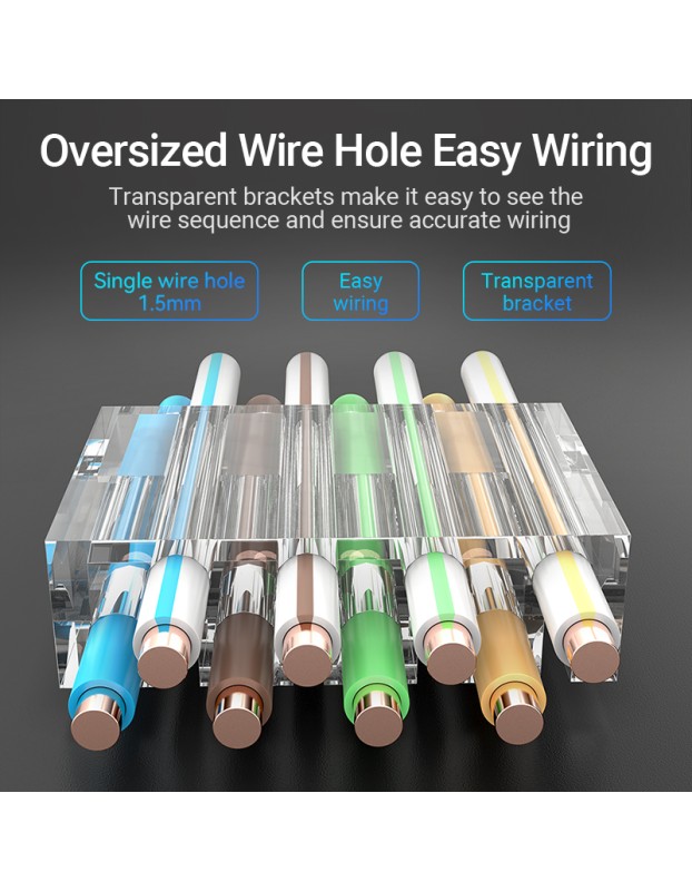 Vention NETWORK Connectors CAT6A UTP Modular Plug IDGR0-50 (50 Pack)