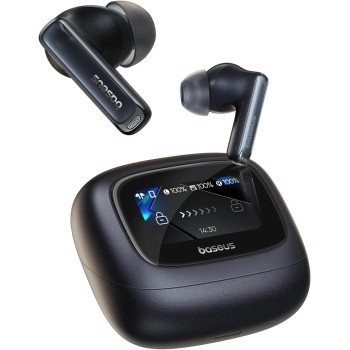 Baseus Headphones In Ear TWS Bowie M2s Ultra DISPLAY ANC LDAC Black