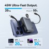 Vention Powerbank 10000mAh 45W Built-in USB-C & Lightning Cables FKMN0 Beige Vention Powerbank 10000mAh 45W Built-in USB-C & Lightning Cables FKMN0 Beige