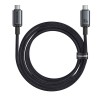 Baseus Crystal Shine USB 3.2 Full-Featured Fast-Charging Data Cable USB-C to USB-C 100W 1.5m 20Gb Cluster Black Baseus Crystal Shine USB 3.2 Full-Featured Fast-Charging Data Cable USB-C to USB-C 100W 1.5m 20Gb Cluster Black
