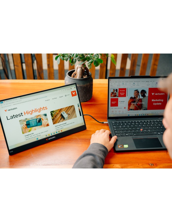 Verbatim Monitor Portable Touch 14" Full-HD USB-C LIGHT Series Verbatim Monitor Portable Touch 14" Full-HD USB-C LIGHT Series