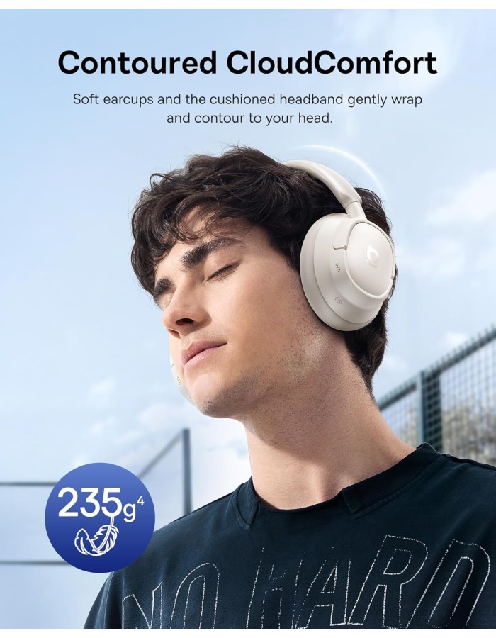 Baseus Headphones Over Ear ANC Bass BH1 NC White