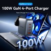Vention Charger Wall GaN 100W 3xUSBC 1xUSBA Grey FETH0-UK Vention Charger Wall GaN 100W 3xUSBC 1xUSBA Grey FETH0-UK