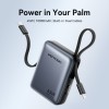 Vention Powerbank 10000mAh 45W Built-in USB-C & Lightning Cables FKMH0 Grey Vention Powerbank 10000mAh 45W Built-in USB-C & Lightning Cables FKMH0 Grey
