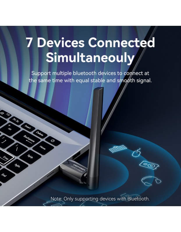 Vention NETWORK USB WiFi & Bluetooth Antenna AC650 Dual Band KDUB0 Vention NETWORK USB WiFi & Bluetooth Antenna AC650 Dual Band KDUB0