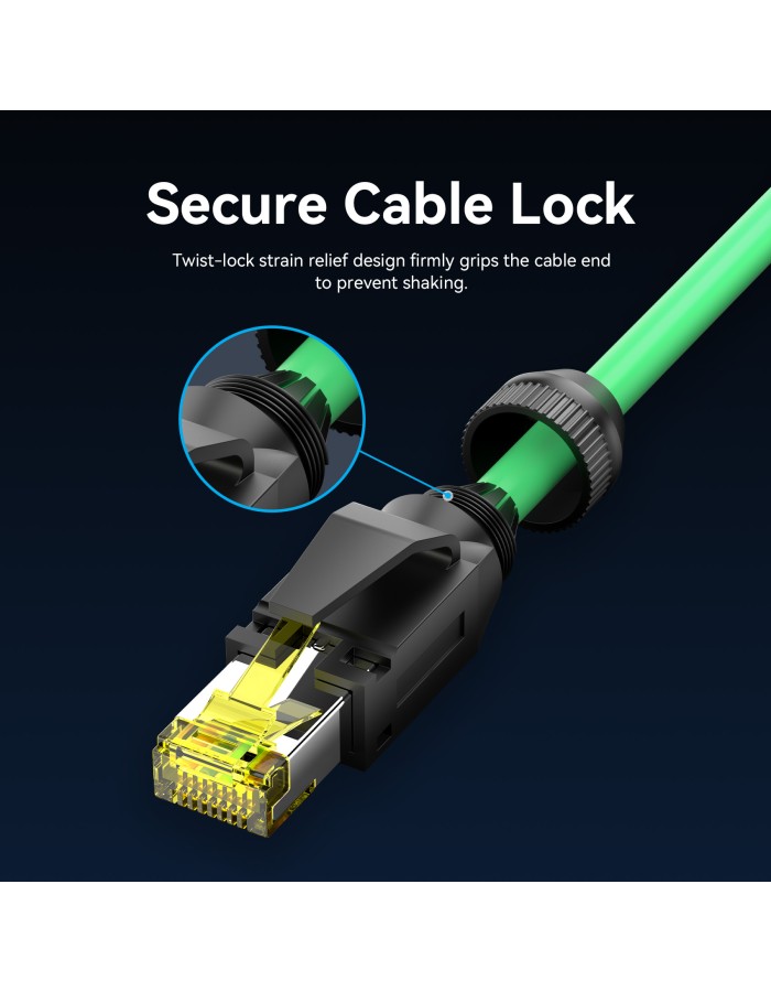 Vention NETWORK Cable CAT6A SFTP Anti-Vibration Industrial Flexible 3.0m IBYGI Vention NETWORK Cable CAT6A SFTP Anti-Vibration Industrial Flexible 3.0m IBYGI