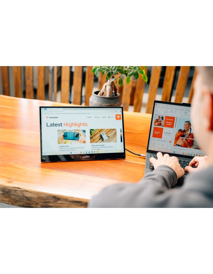Verbatim Monitor Portable Touch 14" Full-HD USB-C LIGHT Series Verbatim Monitor Portable Touch 14" Full-HD USB-C LIGHT Series