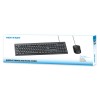 Vention Keyboard and Mouse Combo Wired Silent Slim Full Size KTYBG-EN