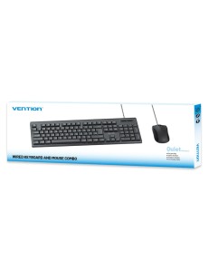 Vention Keyboard and Mouse Combo Wired Silent Slim Full Size KTYBG-EN