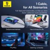 Baseus Crystal Shine USB 3.2 Full-Featured Fast-Charging Data Cable USB-C to USB-C 100W 1.5m 20Gb Cluster Black Baseus Crystal Shine USB 3.2 Full-Featured Fast-Charging Data Cable USB-C to USB-C 100W 1.5m 20Gb Cluster Black