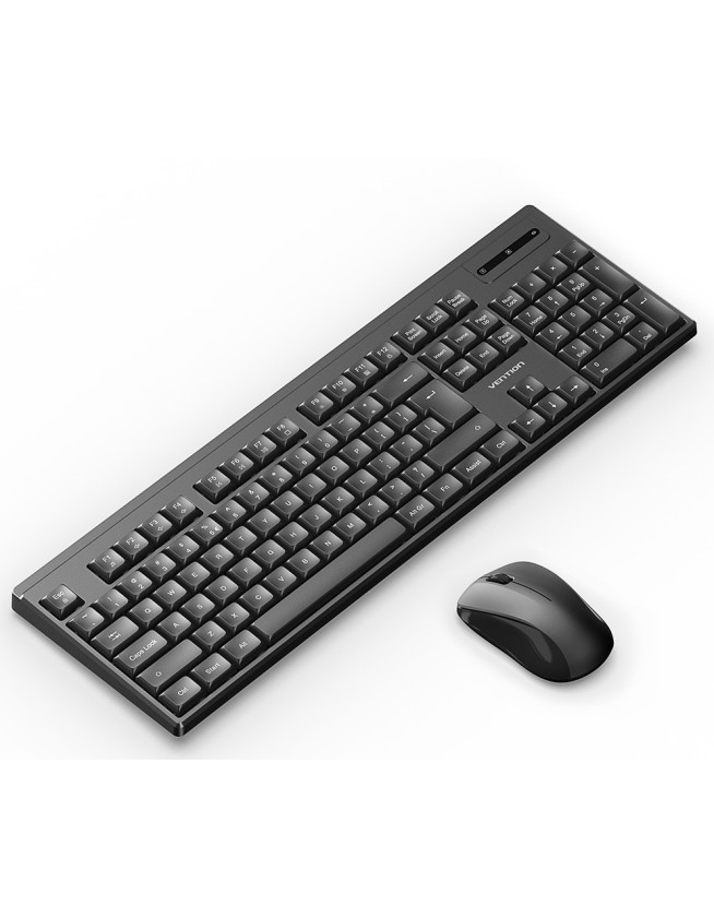 Vention Keyboard and Mouse Combo Wireless Silent Slim Full Size KTZB0-EN