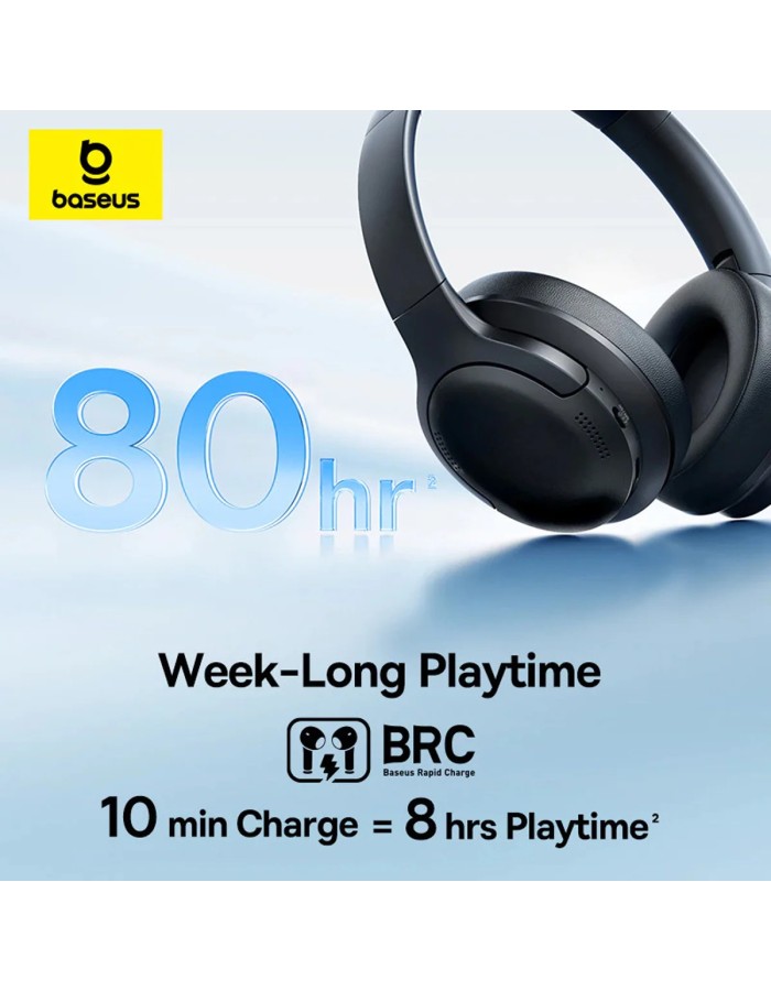 Baseus Headphones Over Ear Bass BH1 Lite Black