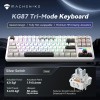 Machenike Wireless Gaming Keyboard ,Wired,Bluetooth,2.4G, Linear Silver Switches,4000 mAh battery, KG87