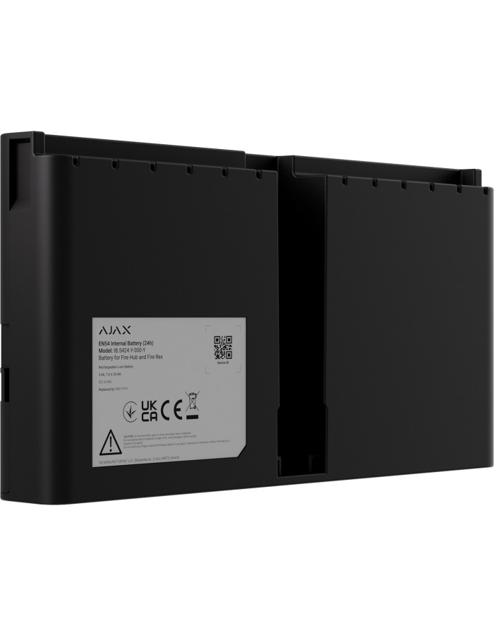 Ajax EN54 Fire Detection Internal Battery For Hub/Rex (24h) Black