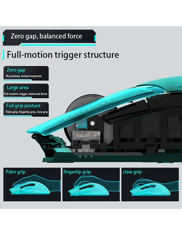 Machenike M7 Pro Wireless Gaming Mouse, PAW3311 sensor, 600mAh battery, Ultra-light, Blue Machenike M7 Pro Wireless Gaming Mouse, PAW3311 sensor, 600mAh battery, Ultra-light, Blue