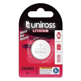 Uniross Lithium-Button Cell CR2450 Battery (1pc)