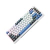 Machenike Wireless Gaming Keyboard ,Wired,Bluetooth,2.4G, Linear Silver Switches,4000 mAh battery, K500F-B81
