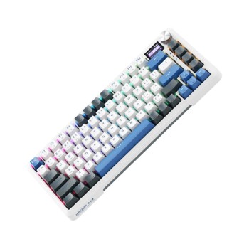 Machenike Wireless Gaming Keyboard ,Wired,Bluetooth,2.4G, Linear Silver Switches,4000 mAh battery, K500F-B81