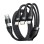 Baseus Cable 3in1 USB-C/USB-C/Light to USB-C /USB A, Flash 3 Series 1.5m Black