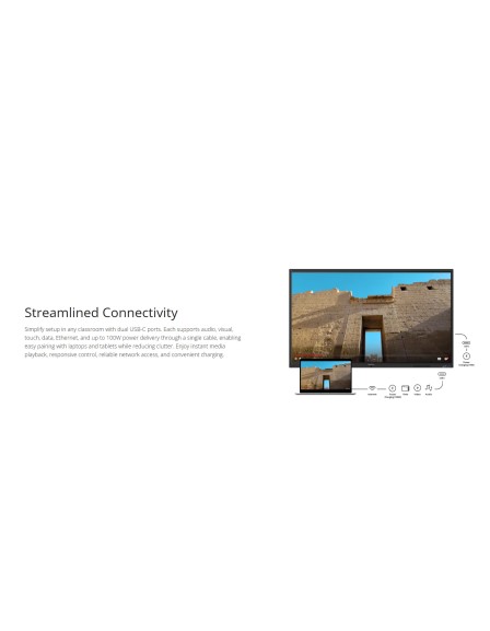 Viewsonic Viewboard Interactive Display Whiteboard 86" 4K Android EDLA 64-Point Touch 2.1 Speakers 8 Mic Array IFP8641-1-1C Viewsonic Viewboard Interactive Display Whiteboard 86" 4K Android EDLA 64-Point Touch 2.1 Speakers 8 Mic Array IFP8641-1-1C