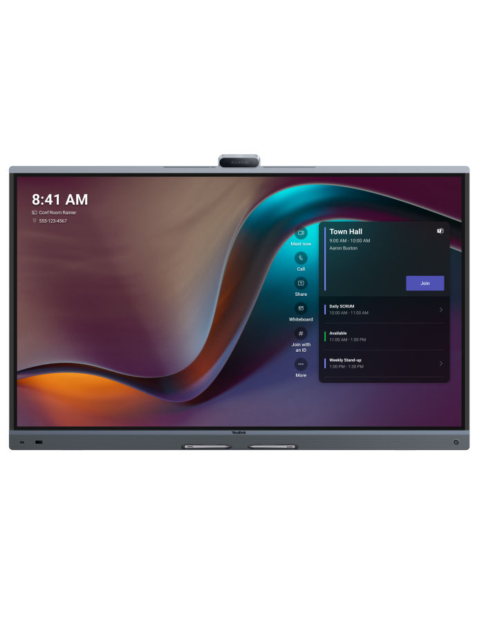 Yealink MeetingBoard Pro 75" 4K Interactive Display with AI Triple-Eye Camera 50MP & AI Enhanced Audio MB75Pro-A02
