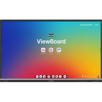 Viewsonic Viewboard Interactive Display Whiteboard 65" 4K Android EDLA 50-Point Touch 70W Speaker 8 Mic Array NFC IFP6551-3C