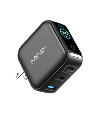 MINIX GaN Wall Charger 100W 2x USB-C/1xUSB-A with LED NEO P3 PRO MINIX GaN Wall Charger 100W 2x USB-C/1xUSB-A with LED NEO P3 PRO
