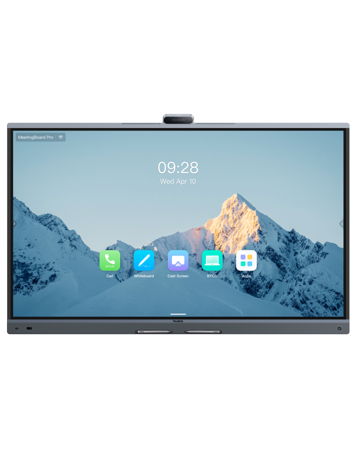 Yealink MeetingBoard Pro 86" 4K Interactive Display with AI Triple-Eye Camera 50MP & AI Enhanced Audio MB86Pro-A02