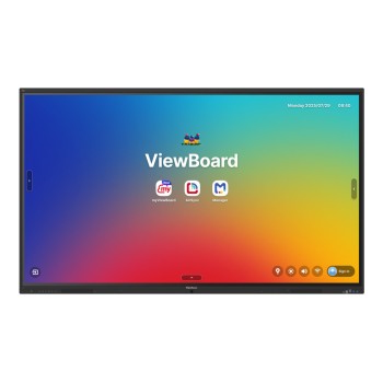 Viewsonic Viewboard Interactive Display Whiteboard 86" 4K Android EDLA 64-Point Touch 2.1 Speakers 8 Mic Array IFP8641-1-1C Viewsonic Viewboard Interactive Display Whiteboard 86" 4K Android EDLA 64-Point Touch 2.1 Speakers 8 Mic Array IFP8641-1-1C