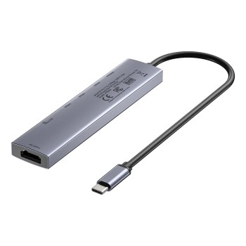 Unitek USB-C Hub 2xUSB-A/USB-C/HDMI/SD/PD100W with ON/OFF Screen Switch H1124A