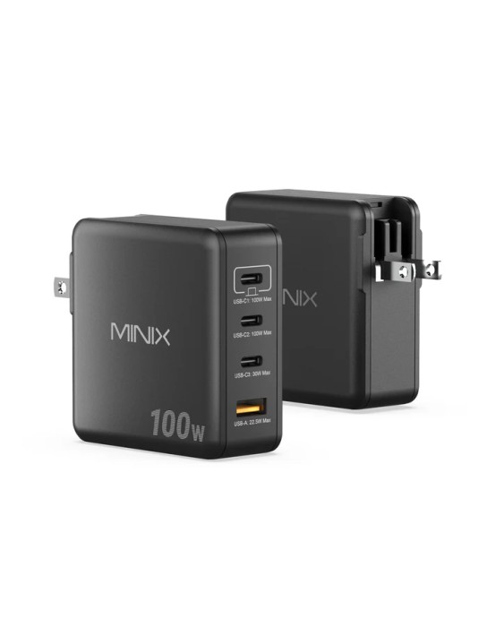 MINIX GaN Wall Charger 100W 3xUSB-C/1xUSB-A NEO P100