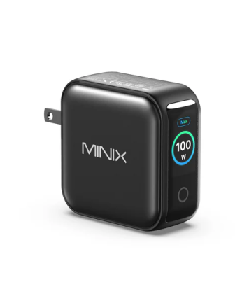 MINIX GaN Wall Charger 100W 2x USB-C/1xUSB-A with LED NEO P3 PRO MINIX GaN Wall Charger 100W 2x USB-C/1xUSB-A with LED NEO P3 PRO