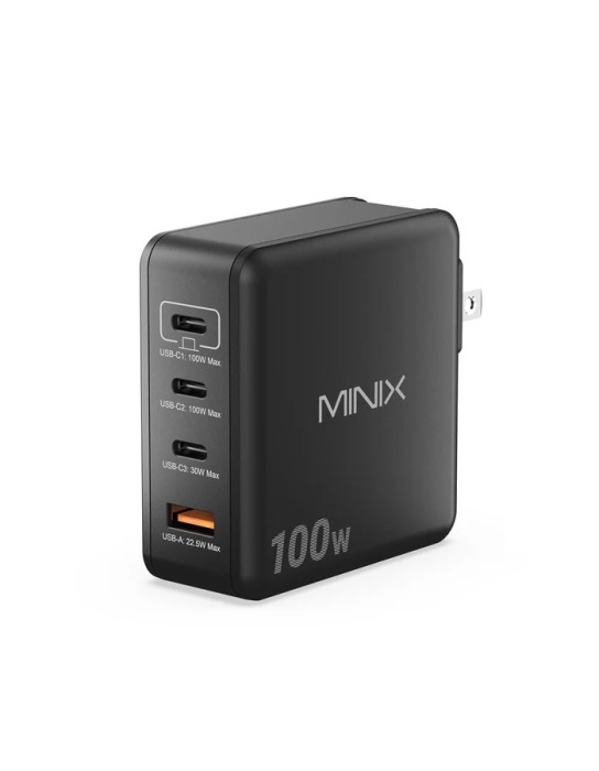 MINIX GaN Wall Charger 100W 3xUSB-C/1xUSB-A NEO P100