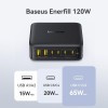 Baseus Charger Desktop 120W 4 USB C+2 USB A, PD3.0, GaN, EnerFill FH21 Cosmic Black Baseus Charger Desktop 120W 4 USB C+2 USB A, PD3.0, GaN, EnerFill FH21 Cosmic Black