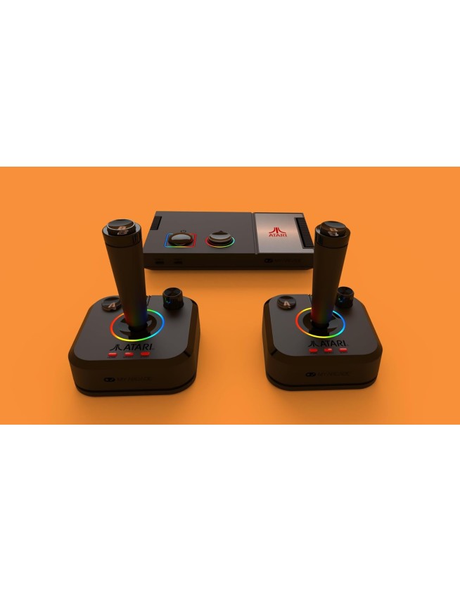 My Arcade GAMESTATION PRO ATARI, Wireless Joysticks, RGB LED Lights, With 200+ Games