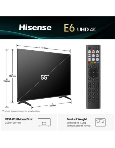 Hisense 55A6Q 55'' 4K Smart LED TV