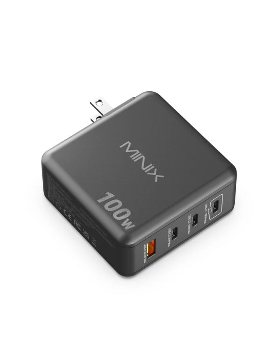 MINIX GaN Wall Charger 100W 3xUSB-C/1xUSB-A NEO P100