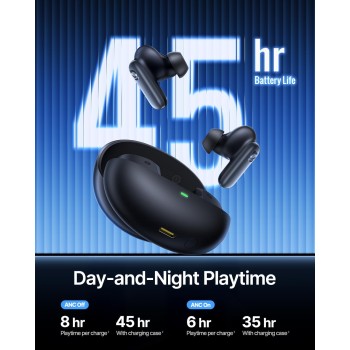 Baseus Headphones In Ear TWS, ANC, Dolby Audio, 45H Playtime, Inspire XP1 By BOSE Black