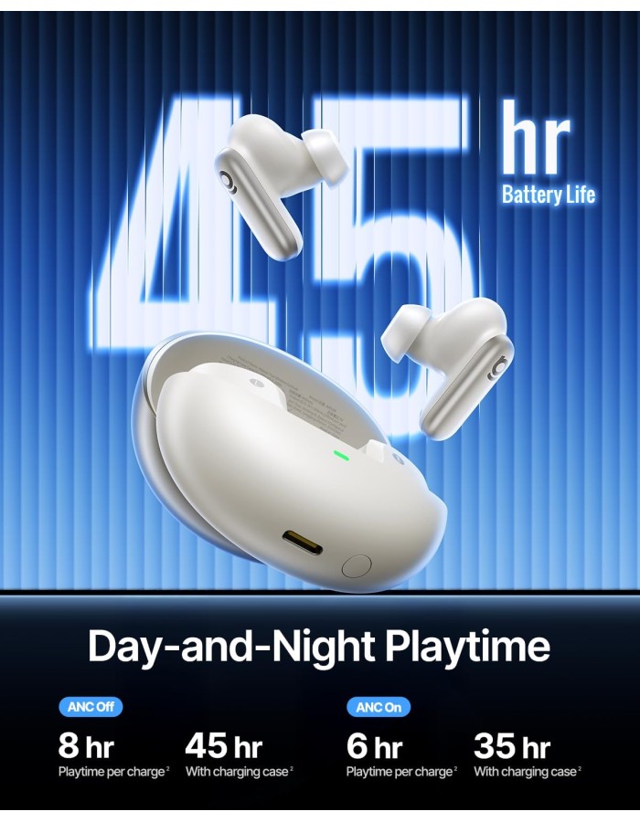 Baseus Headphones In Ear TWS, ANC, Dolby Audio, 45H Playtime, Inspire XP1 By BOSE White Baseus Headphones In Ear TWS, ANC, Dolby Audio, 45H Playtime, Inspire XP1 By BOSE White
