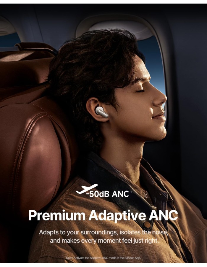 Baseus Headphones In Ear TWS, ANC, Dolby Audio, 45H Playtime, Inspire XP1 By BOSE White Baseus Headphones In Ear TWS, ANC, Dolby Audio, 45H Playtime, Inspire XP1 By BOSE White