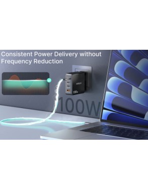 MINIX GaN Wall Charger 100W 3xUSB-C/1xUSB-A NEO P100