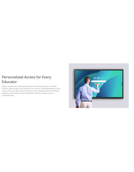 Viewsonic Viewboard Interactive Display Whiteboard 86" 4K Android EDLA 64-Point Touch 2.1 Speakers 8 Mic Array IFP8641-1-1C Viewsonic Viewboard Interactive Display Whiteboard 86" 4K Android EDLA 64-Point Touch 2.1 Speakers 8 Mic Array IFP8641-1-1C